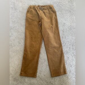 Boys Cat & Jack relaxed taper pull on brown corduroy pants 14 nwot